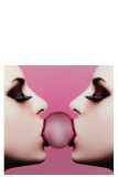 Wall Deco Gum Tempered Glass Pink