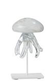 Jellyfish On Foot Glass White/Gold