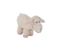 Doorstop Sheep Textile Beige/Pink