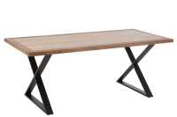 Table Zigzag Wood/Metal
