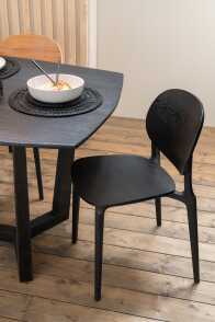 Chair Basic Polyester/Fineer Black
