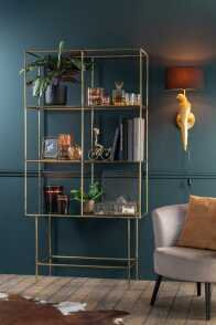 Etagere 3 Planches Metal/Verre Or