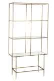 Etagere 3 Planches Metal/Verre Or