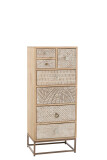 Cupboard 7 Drawers Motives Wood