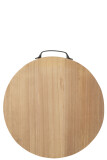 Plank Round Wood Natural Large