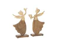 Angel Heart/Bird On Base Wood