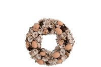 Wreath Dried Flowers/Eggs Polyfoam