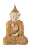 Bouddha Assis Poly Naturel/Beige