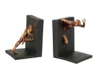 S/2 Bookend Athlete Poly Bronze