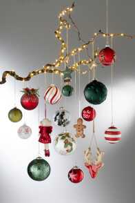 Kerstbal Glas Rood Small