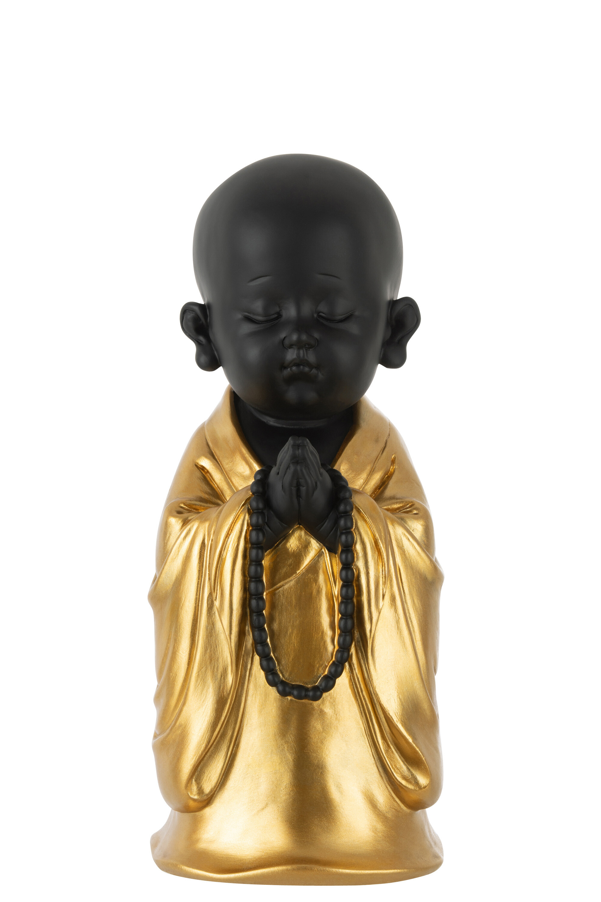 Monk Necklace Polyresin Bl/Gd