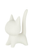 Cat Porcelain White Large