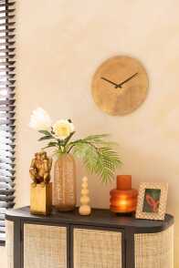Clock Round Metal Gold Small 