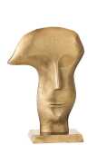 Mask Face On Foot Metal Gold Large