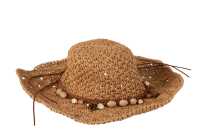 Sombrero De Playa Perlas