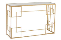 Console Lines Metal/Glass Gold