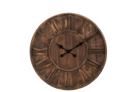 Clock Wooden Disc Roman Numerals