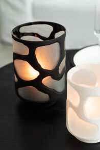 Vase Taches Verre Noir