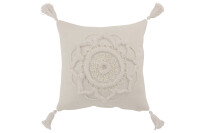 Cushion Flower + Tassels Cotton