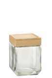 Glass Pot Brad Glass/Bamboo