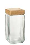 Glass Pot Brad Glass/Bamboo