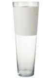 Vase Delph Verre Transparent/Blanc