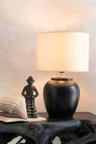Lamp Meli + Shade Ceramic Linen
