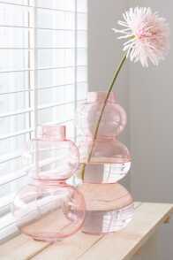 Vase Globes Glass Pink Small