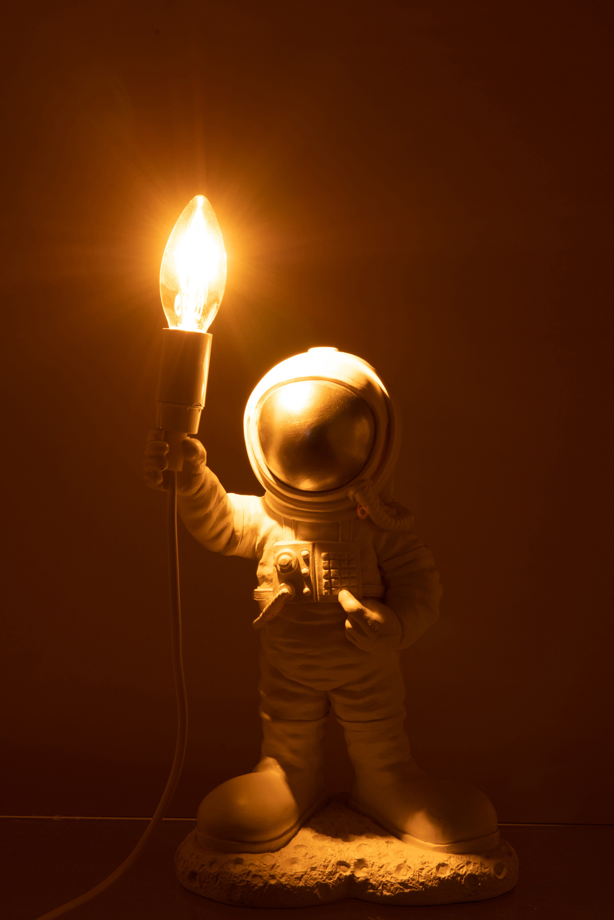 Lampe Astronaute Poly Blanc
