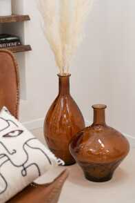 Vase High Glass Brown
