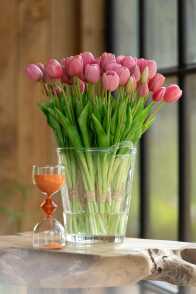 Mazzo Tulipani 7 Pezzi Pu Rosa