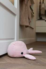 Doorstopper Whale Textile Pink