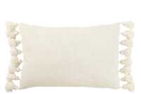 Cushion Tassel Cotton White