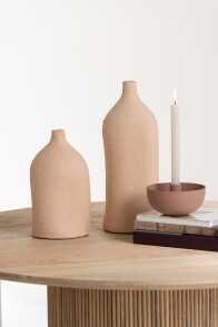 Vase Enya Bottle Ceramic Beige