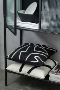Cushion Stripe Textile Black/White