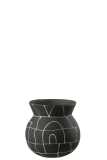 Vase Japan Ceramic Black