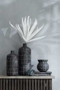 Florero Japones De Ceramica Negro