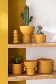 Flowerpot Zenia Ceramic Ochre