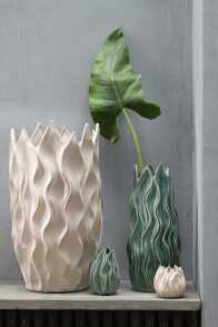 Vase Ivy Ceramic Beige Extra Small
