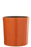 Flower Pot Flek Ceramic Orange