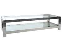 Coffee Table Stainless Steel/Glass