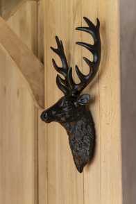 Deer Head Aluminium Black