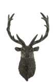 Deer Head Aluminium Black