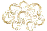 Wall Decoration Rings Metal Gold
