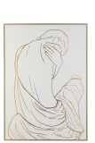 Frame Line Drawing Woman With