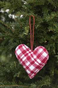 Hanger Hart/Ster/Kerstboom Geruit