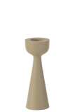 Candle Holder Cone Aluminium Ivory