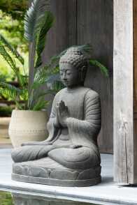 Statue Namaste Zement/Resin