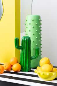 Florero Cactus Hierro Verde