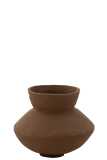 Pot Archaic Paper Mache Brown